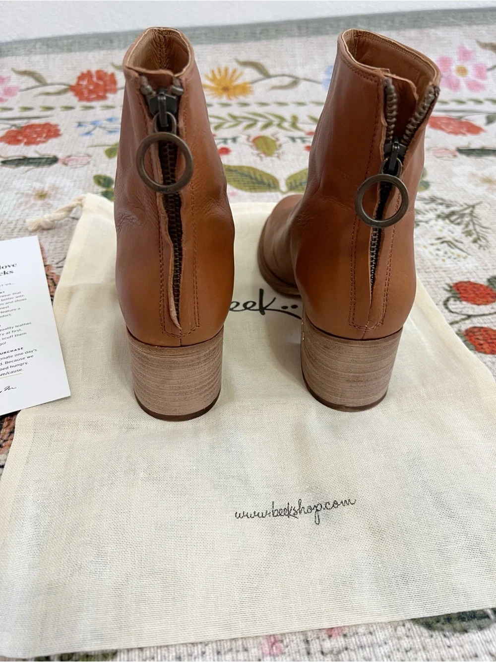 New Anthropologie Beek Pheasant Leather Boots - Picture 8 of 16